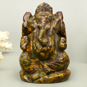 Malachite Ganesh Idol - 84 gms