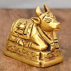 Shiv Vahan Nandi Brass Idol