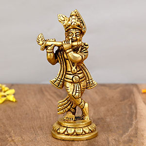 Muralidhar Krishna Brass Idol