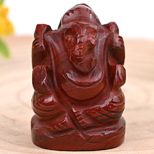 Red Jasper Ganesh Idol - 30 gms