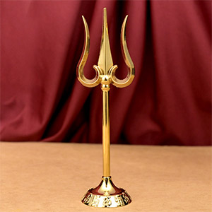 Superfine Trishul in Zinc Gold Finish