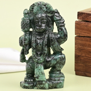 Hanuman Emerald Idol - 301.60 Carats