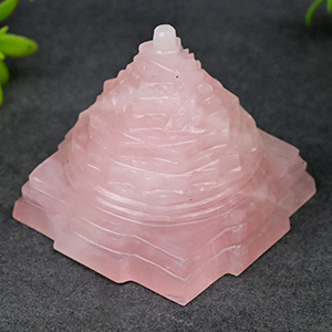 Rose Quartz Shree Yantra - 106 gms