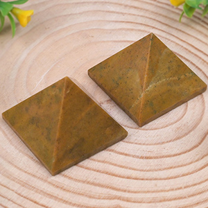 Yellow Jasper Pyramid Set of 2 -86 gms