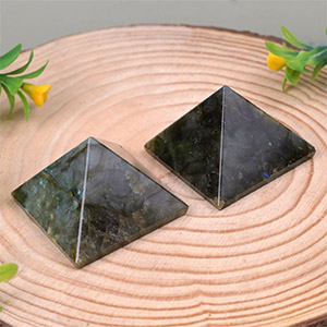 Labradorite Pyramid Set of 2