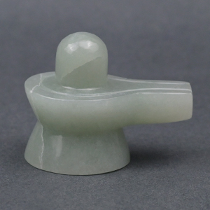 Light Green Jade Shivlinga - 52 gms