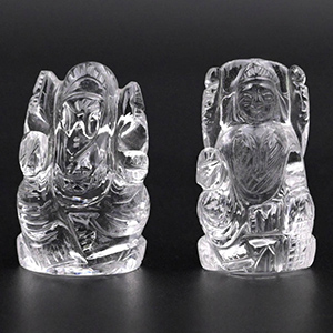 Sphatik Crystal Ganesh Laxmi Idols (For Diwali Gifting)