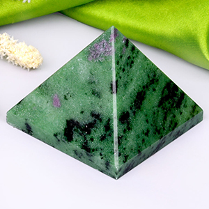 Ruby Zosite Pyramid (130 to 140 gms)