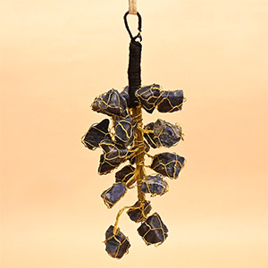Hanging Natural Blue Sodalite Stones