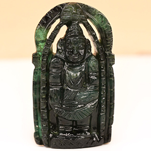 Tirupati Balaji Emerald Idol - 185 Carats