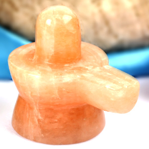 Shivlinga in Orange Jade 127 gms