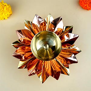 Laxmi Kamal Brass Diya