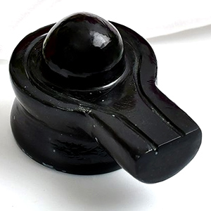Snowflakes Obsidian Shivling 52 gms