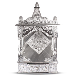  Puja Mandir Aluminum Silver