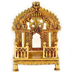Brass Sheshnaag Singhasan With Prabhavali Design