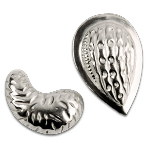 Almond and Cashew Nuts in Pure Silver