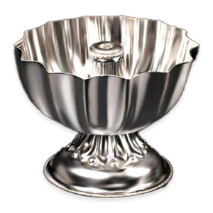 Glittering Diya in Pure Silver