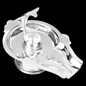 Yoni base in Pure Silver V