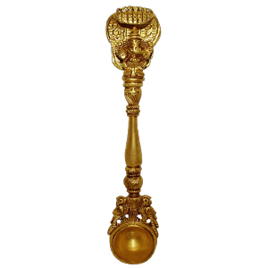 Ganesh Sheshnag Spoon In Brass