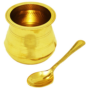 Panchapatra In Brass