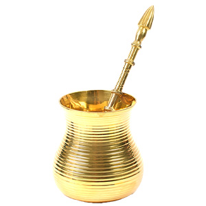 Designer Panchapatra Udhirini In Brass