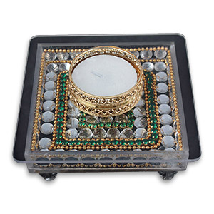Decorative Acrylic Pedestal Chowki (Iii)