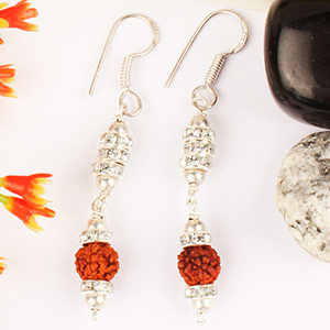 Earrings of Rudraksha Beads(Design XVV)