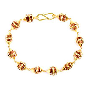 One Mukhi from Java Indonesia in Gold Bracelet