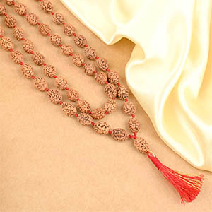 3 Mukhi Rudraksha Mala
