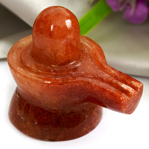 Red Jade Shivling 87 gms