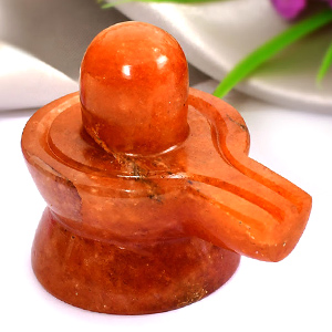 Red Jade Shivling 130 gms