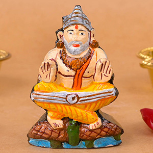 Vedvyas Shaligram Murti (Painted)