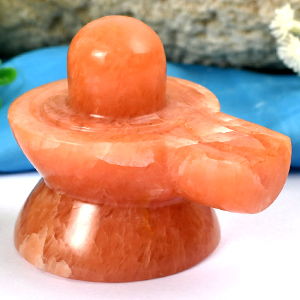 Shivlinga in Orange Jade 149 gms