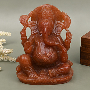 Natural Sunstone Ganesha - 819 gms