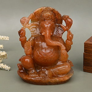 Natural Sunstone Ganesha - 713 gms