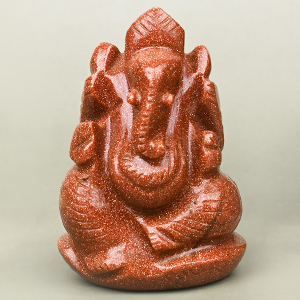Sunstone Ganesha Idol - 76 gms