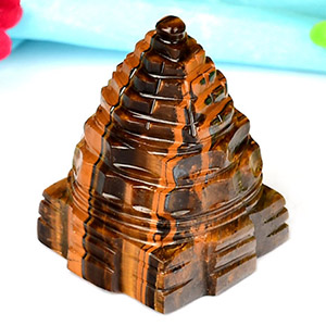 Shree Yantra in Tiger Eye Stone 49 gms