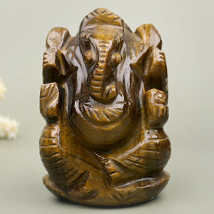 Tiger Eye Ganesh Idol - 90 gms