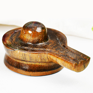 Shivlinga in Tiger Eye 48 gms