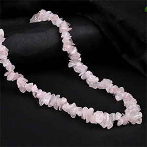 Buy Rose Quartz Uncut Necklace from Rudra Centre (Rudraksha Ratna) at reasonable prices.