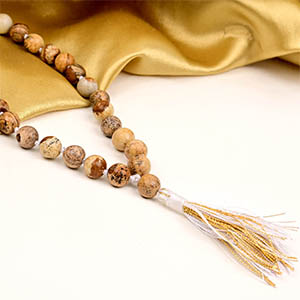 Natural Picture Jasper Mala - 8 mm
