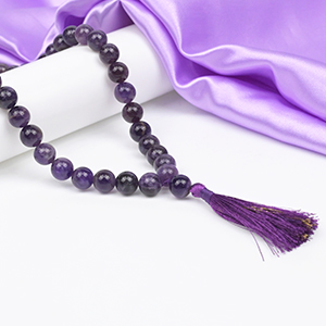 Amethyst Round Beads Mala