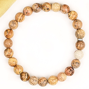 Natural Picture Jasper Bracelet - 8 mm