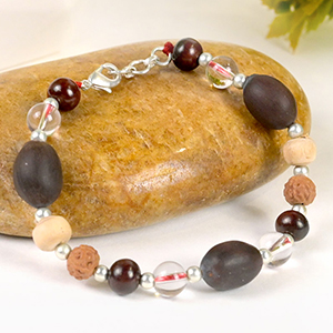 Panch Bhoota German Silver Ball Bracelet