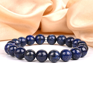 Natural Lapis Lazuli Bracelet - 10 mm