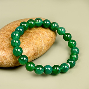 Natural Green Onyx Bracelet - 10 mm