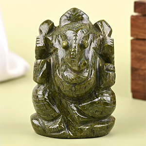 Unakite Ganesha Idol - 135 gms