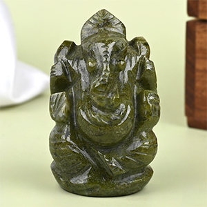 Unakite Ganesha Idol - 66 gms