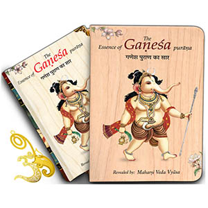 The Essence Of Ganesha Purana Book by Vedic Cosmos – Size A6 – English – Wooden Box Editions