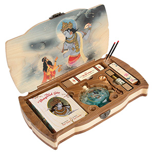 Bhagavad Gita Book Gift Set by Vedic Cosmos – Size A6 – English